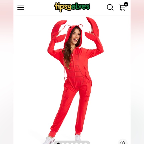 Warm for Halloween! Tipsy Elves Lobster Costume, Size XS - Picture 4 of 5